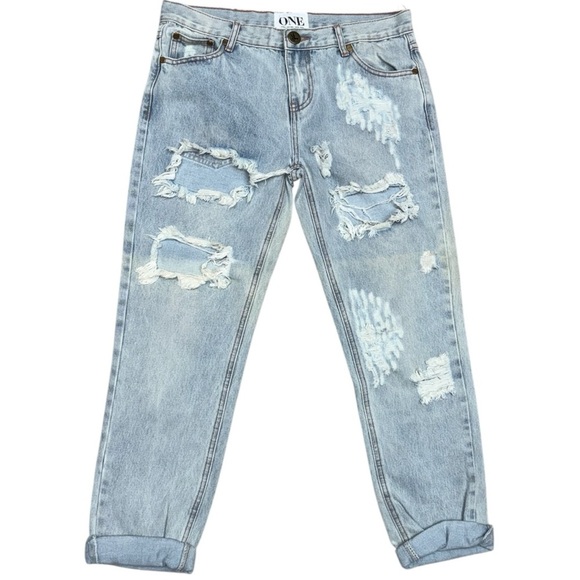 One Teaspoon Awesome Baggies Jeans Diamonde Wash, Size 28, NWT - Picture 1 of 13